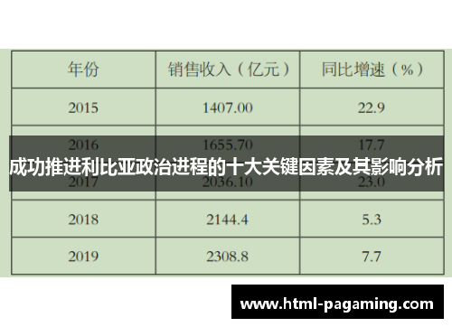 成功推进利比亚政治进程的十大关键因素及其影响分析