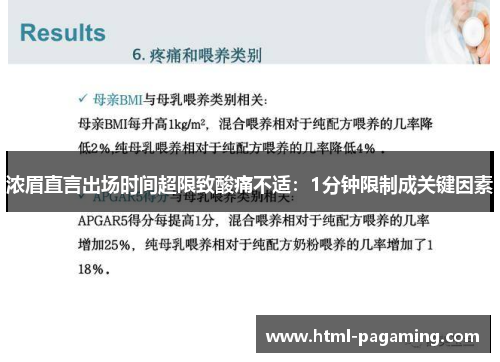 浓眉直言出场时间超限致酸痛不适：1分钟限制成关键因素